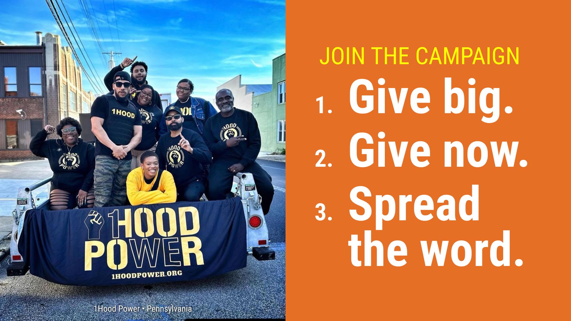 Join the Campaign: Give Big, Give Now, Spread the Word.