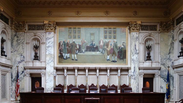 Wisconsin Supreme Court. Interior View.