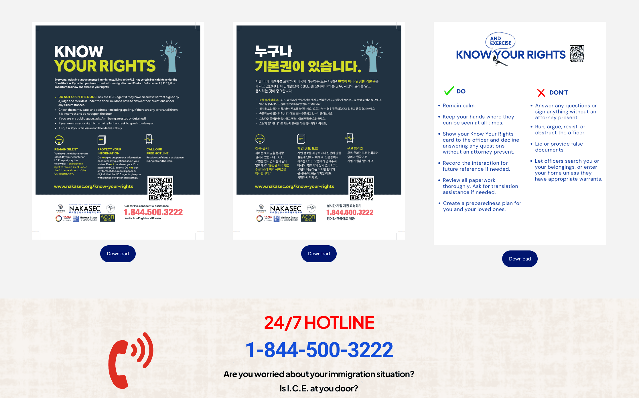 NAKASEC | “Know Your Rights” resources