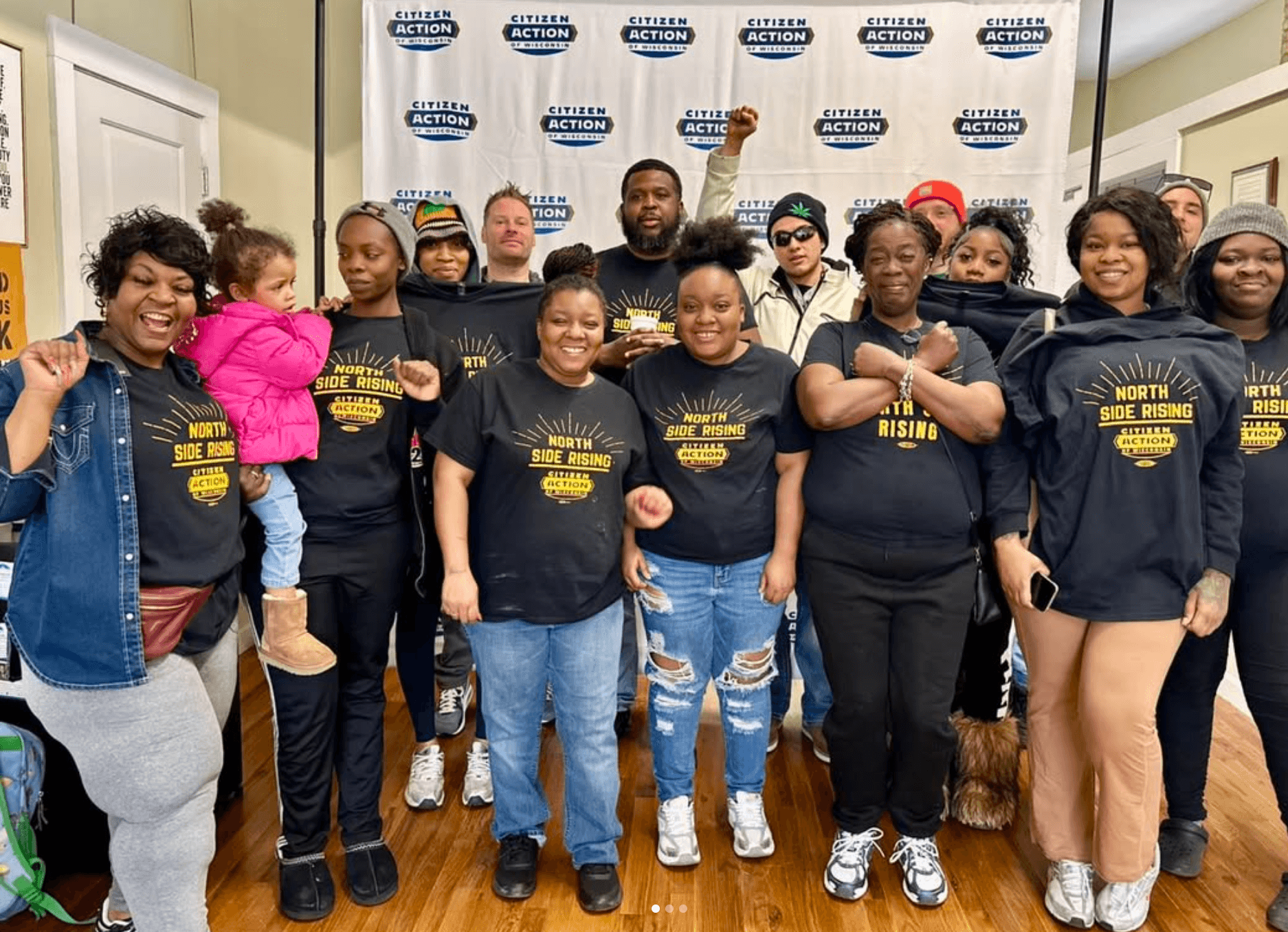 Photo: Citizen Action of Wisconsin ahead of the Wisconsin Supreme Court victory