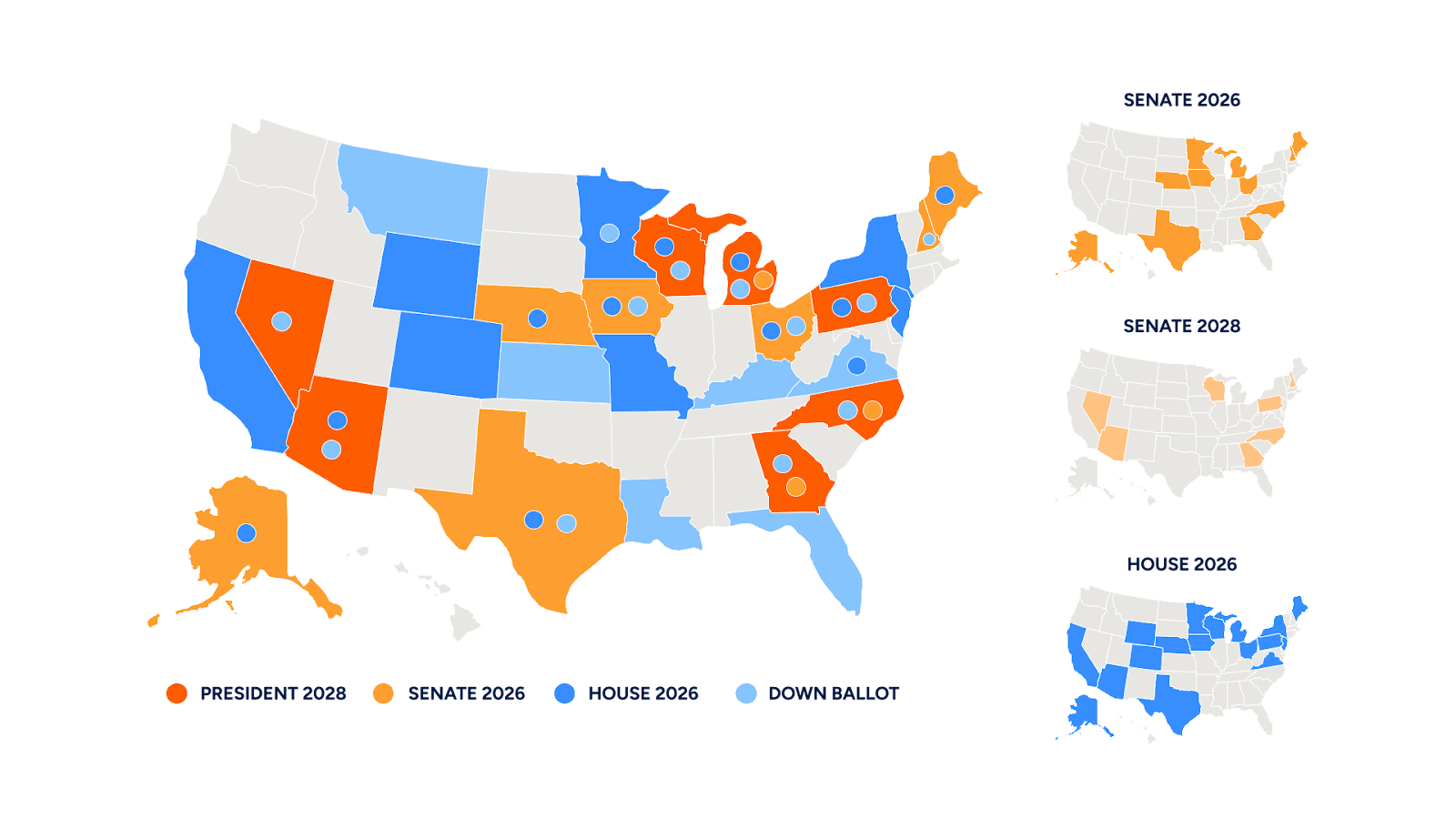 Graphic: MVP’s electoral targets to win a federal Democratic trifecta by 2028