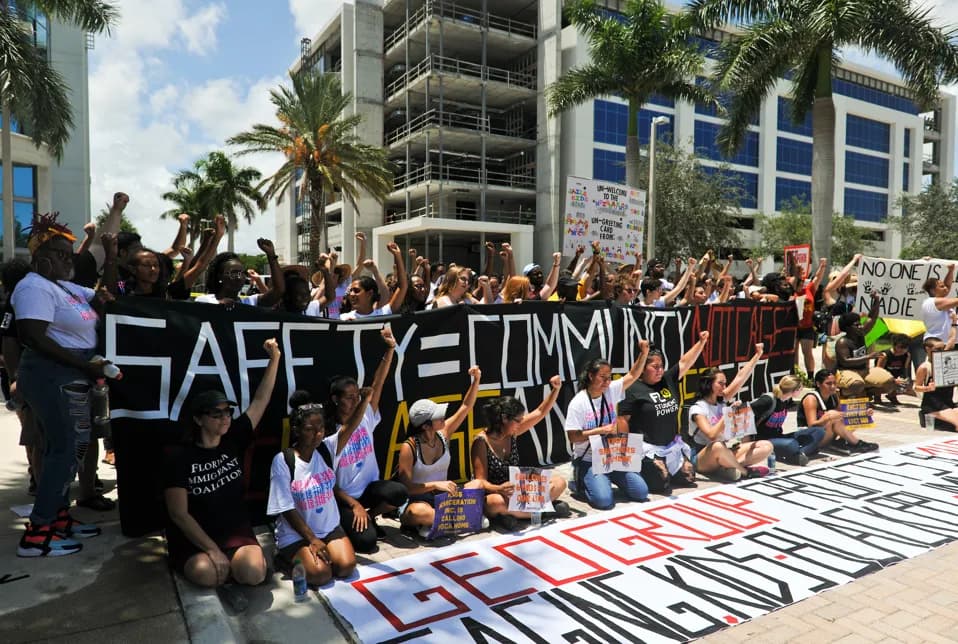 Rally with Dream Defenders and Florida Immigrant Coalition from 2018.