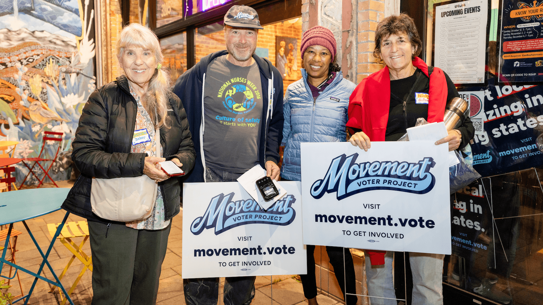 Photo: MVP’s Bay Area donor organizing volunteers.