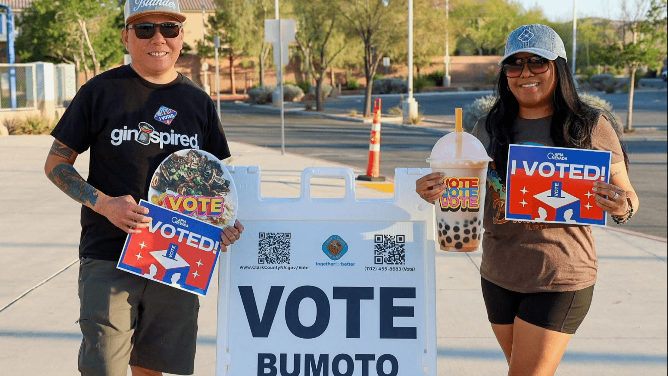 Photo: One APIA Nevada mobilizing Asian American and Pacific Islander voters to the polls in Nevada’s June primary elections.