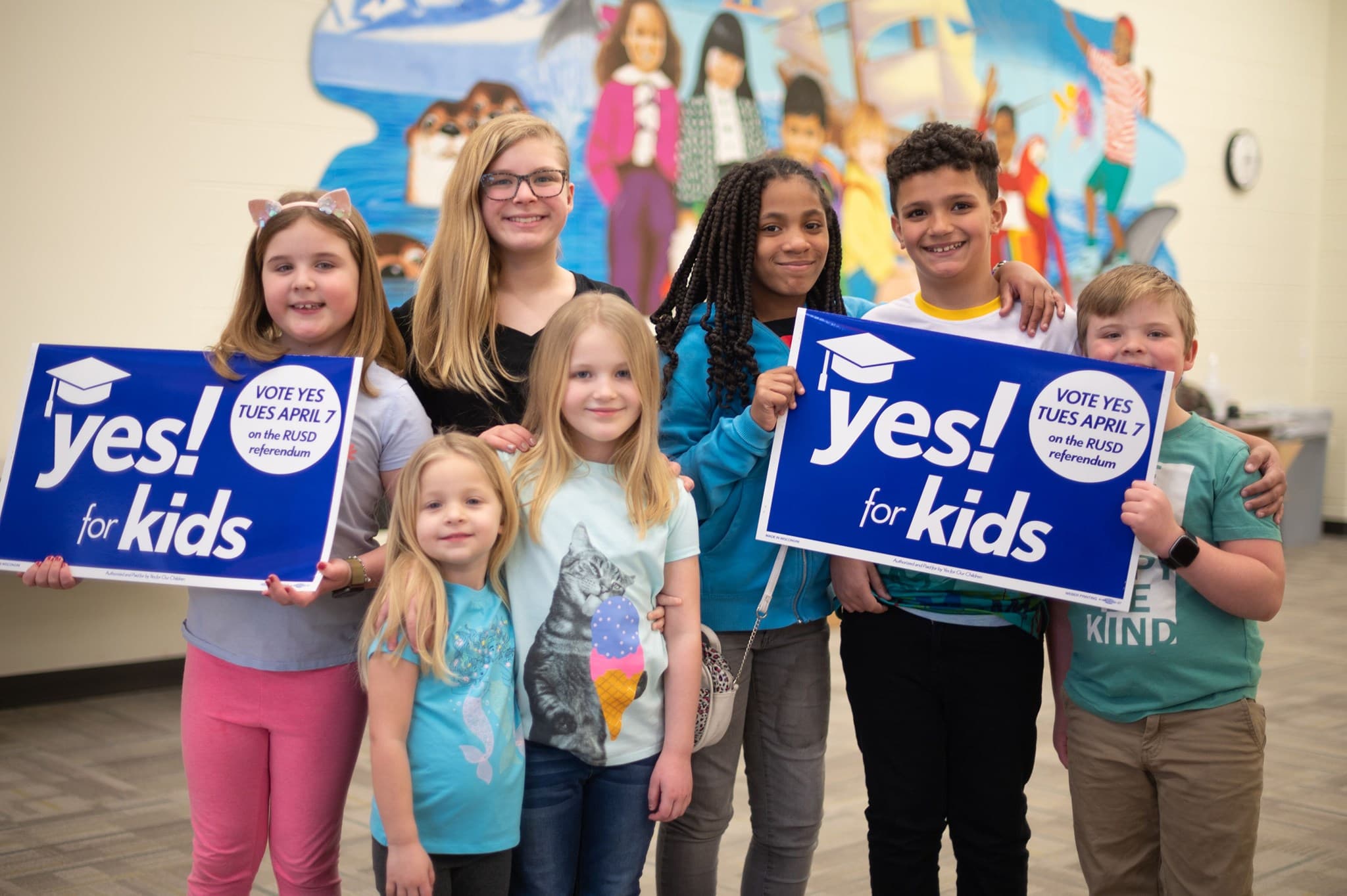 Photo: Vote Yes for Our Kids ballot initiative campaign in Wisconsin.